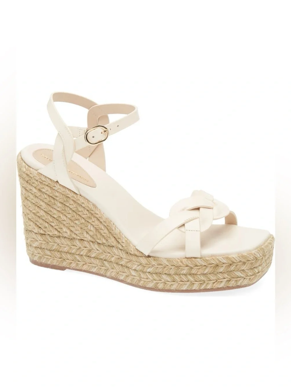 Stuart Weitzman Braida Max Espadrille Wedge Sandal 7 White